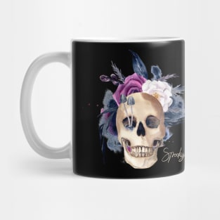 Beige Creative Skull Halloween Mug